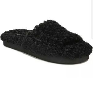 Vince black slippers